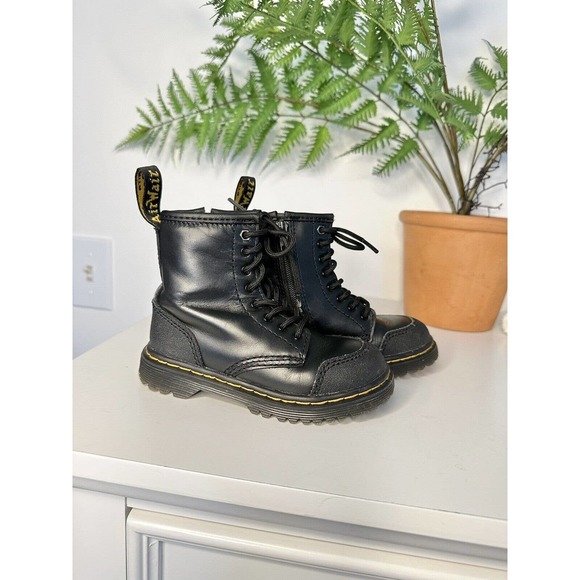 Dr. Martens Other - Doc Martens Boots Kids Size 8 (m1460 Harper T - Black Romario